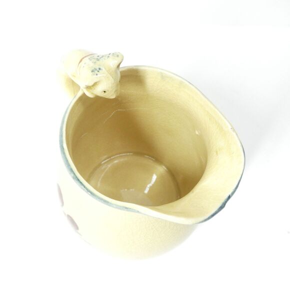 Pelican Creamer w/ Cat Handle Vintage Surrealist Japan Ceramic Cream Pitcher - Picture 6 of 8